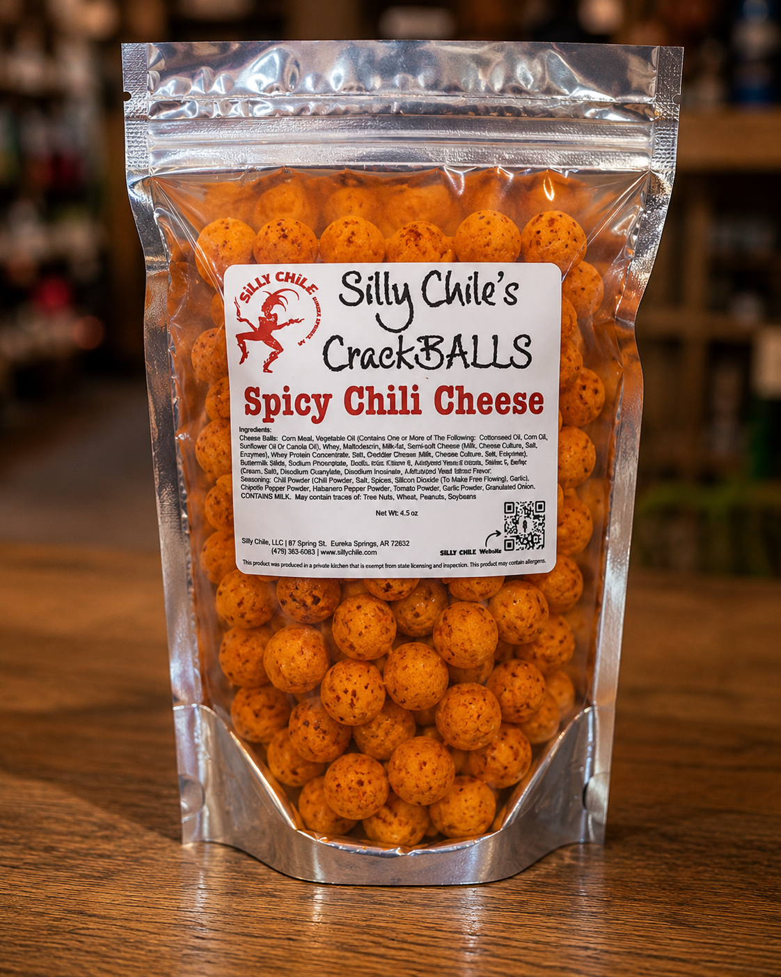 Silly Chile's CrackBALLS - Spicy Chili Cheese