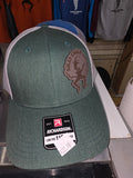 Richardson 115 Green Baseball Hat Silly Chile Leather Patch