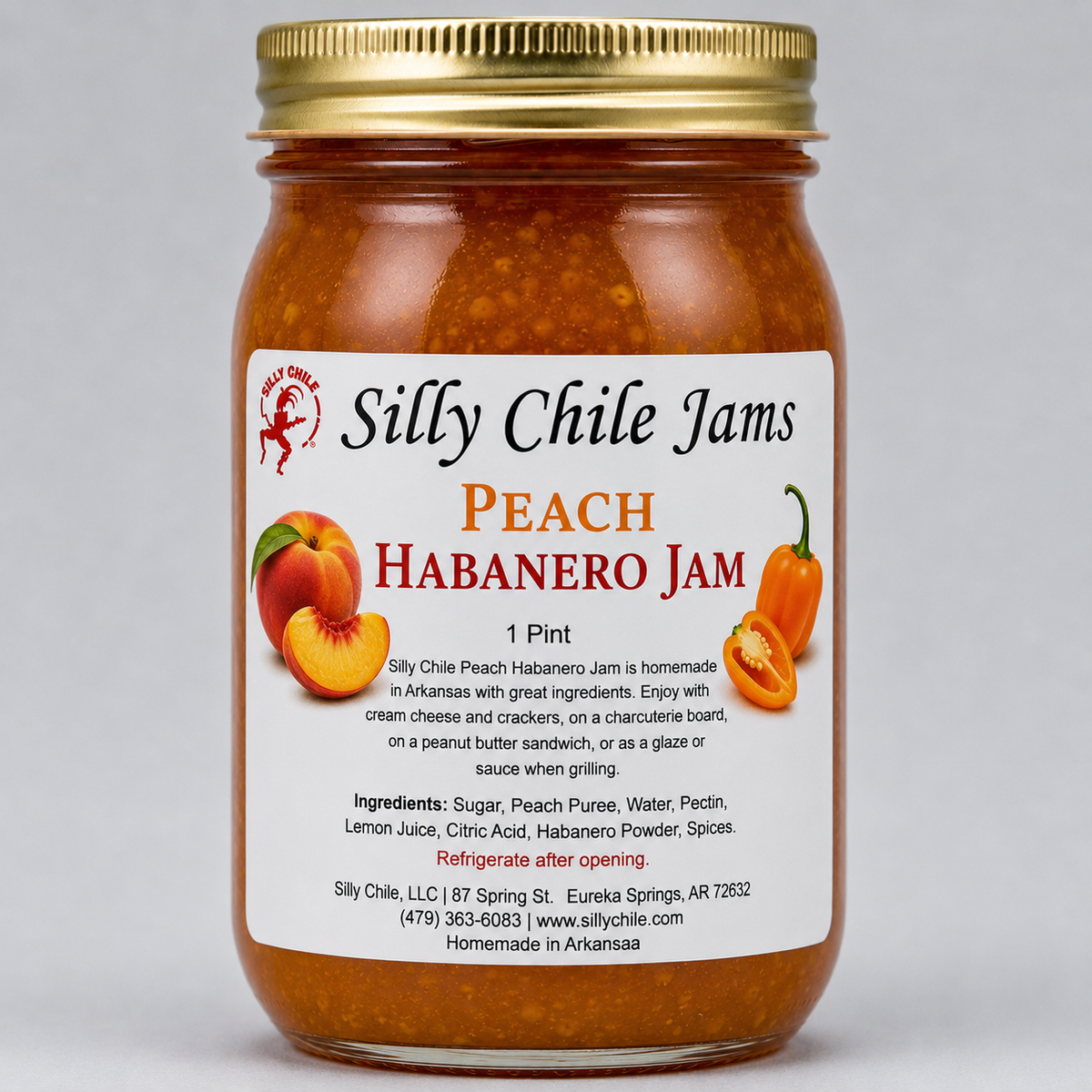 Silly Chile Jams - Peach Habanero
