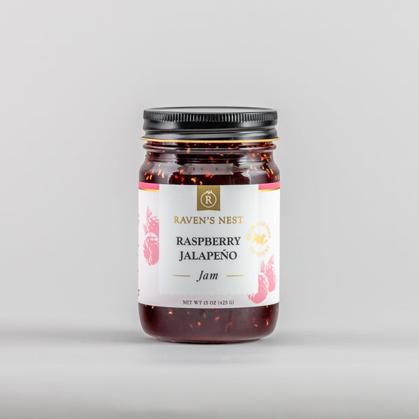 Raspberry Jalapeño Jam - 15 oz. Ravens Nest