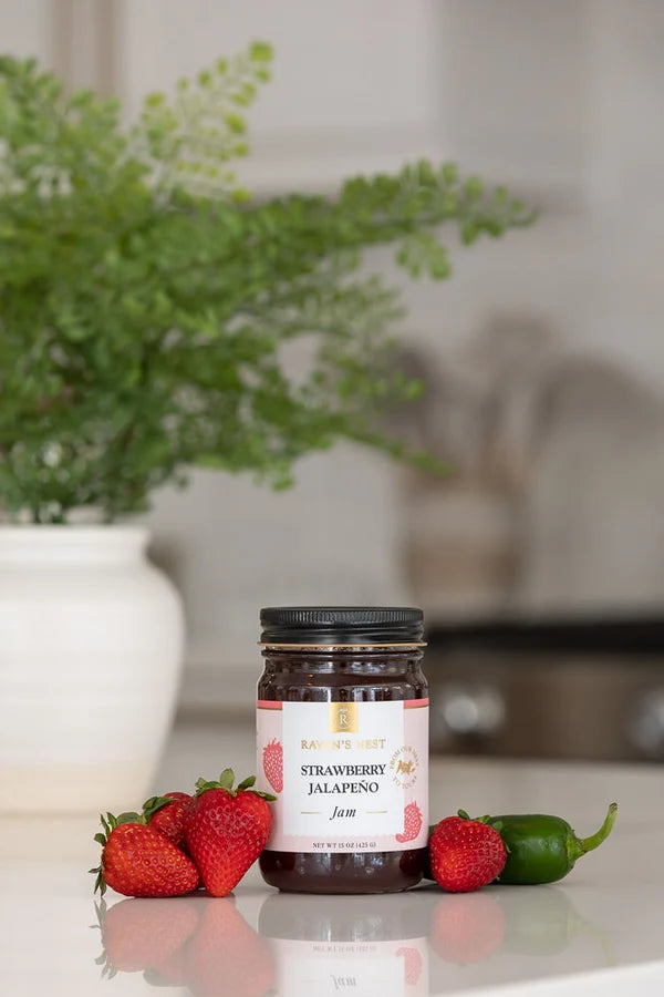 Strawberry Jalapeño Jam - 15 oz. Ravens Nest