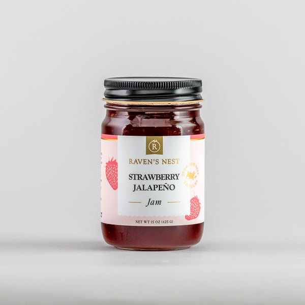 Strawberry Jalapeño Jam - 15 oz. Ravens Nest