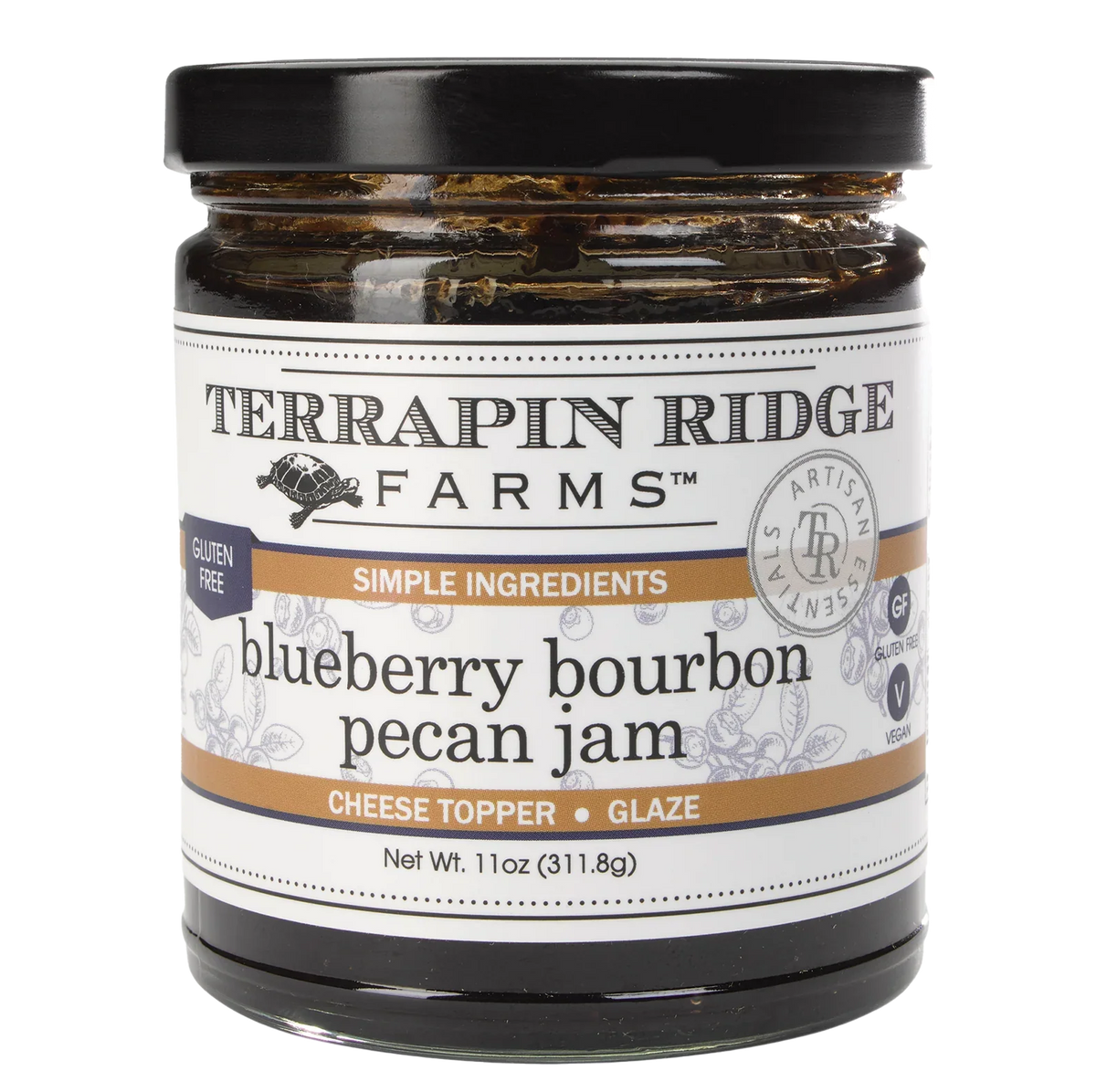 Blueberry Bourbon Pecan Jam 11oz