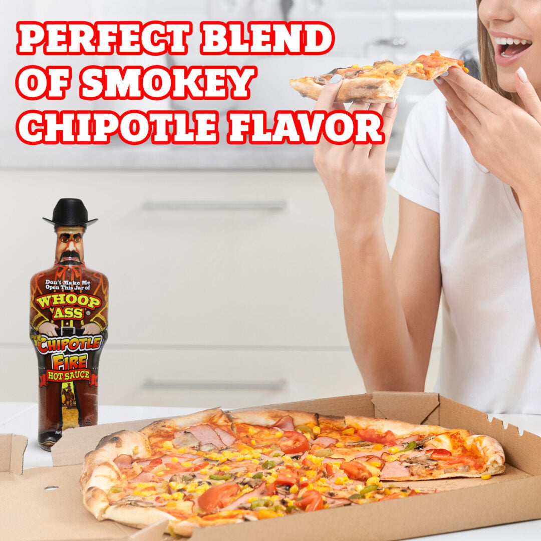 Whoop Ass - Chipotle Fire with Hat Hot Sauce