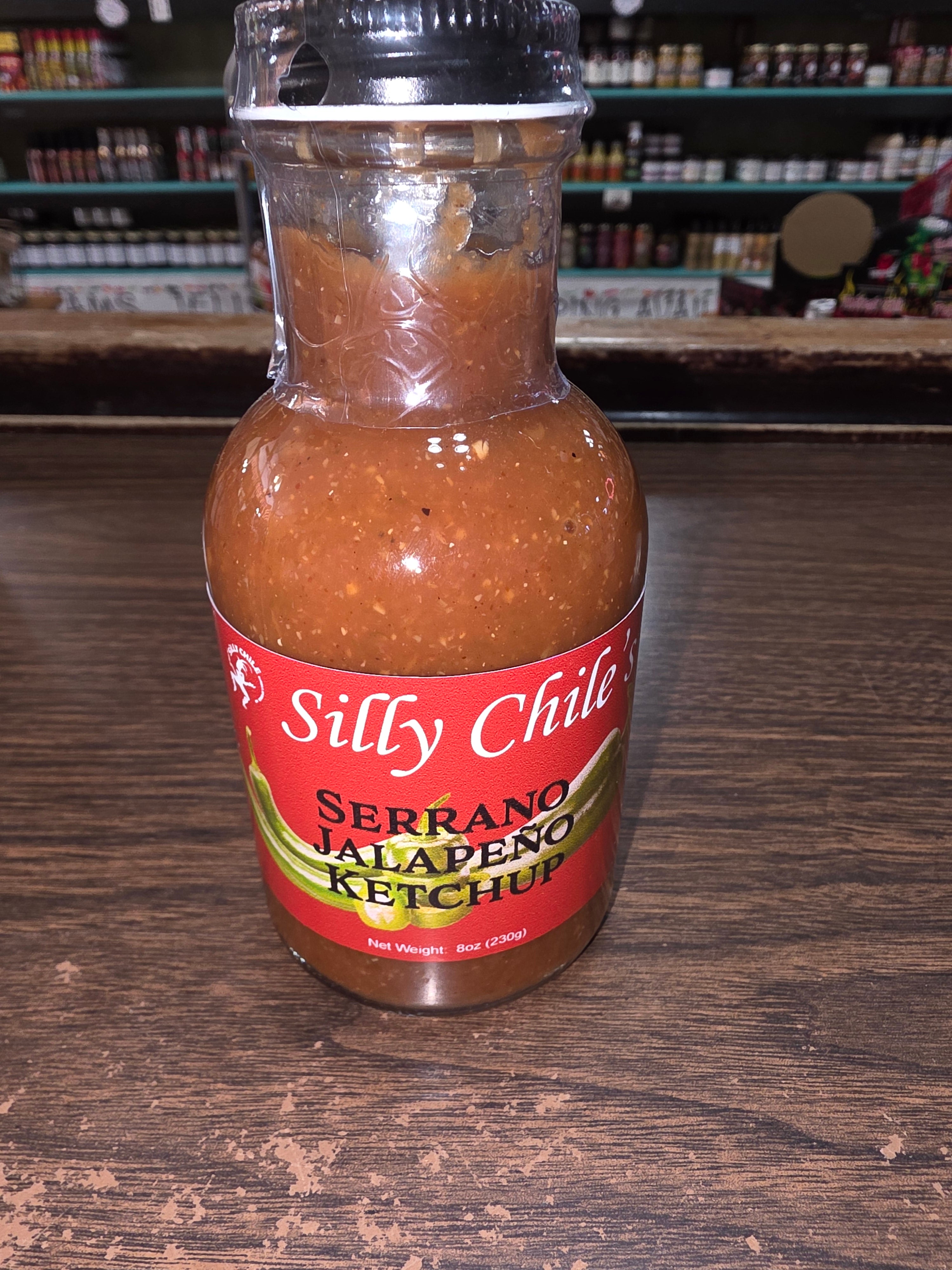 Silly Chiles Serrano Jalapeño Ketchup 17.5 ounce